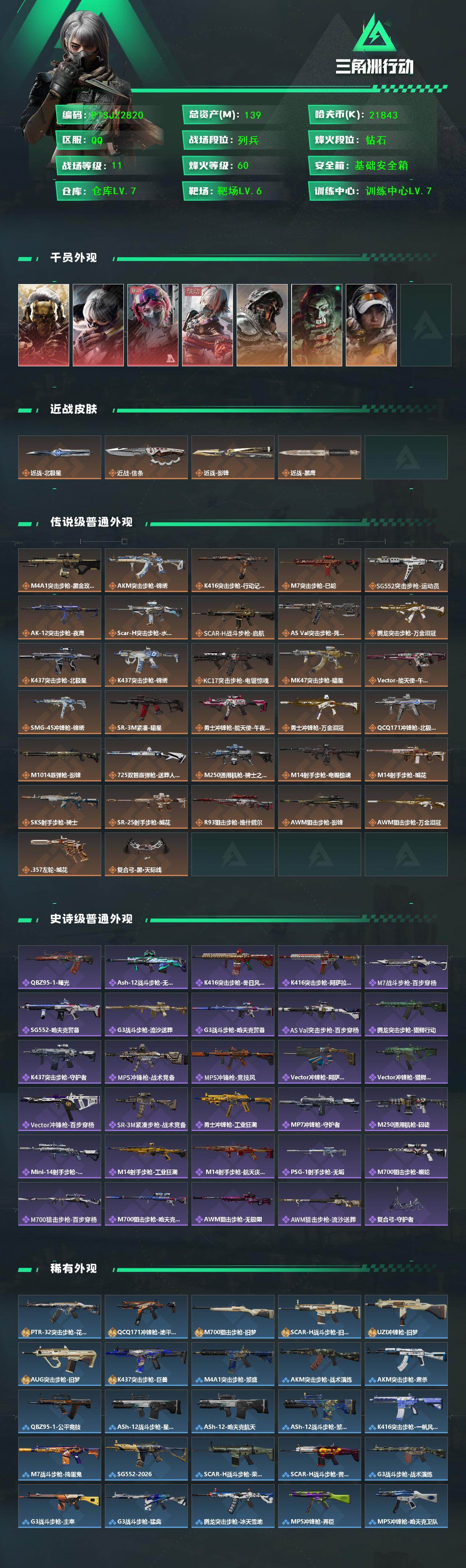 SJZCMW458995三角洲行动账号详情图2