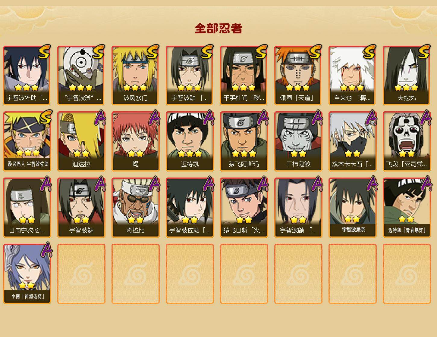 HYEY416433火影忍者账号详情图2