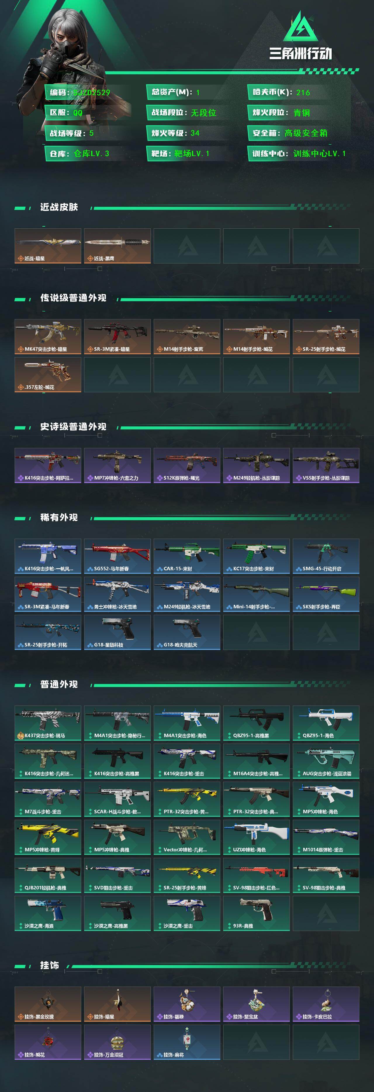 SJZEY456539三角洲行动账号详情图2