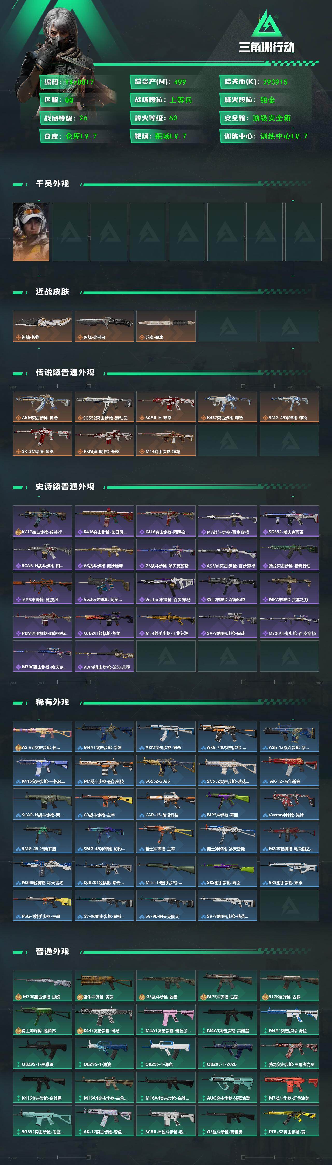 SJZCMW459214三角洲行动账号详情图2