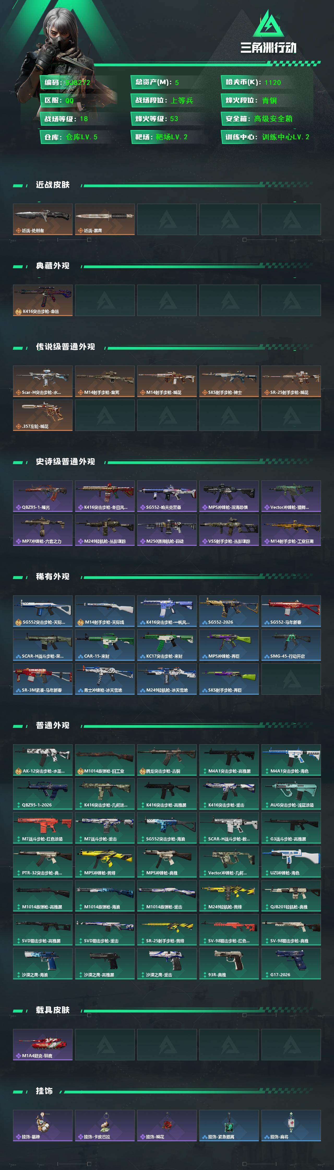 SJZQM456535三角洲行动账号详情图4