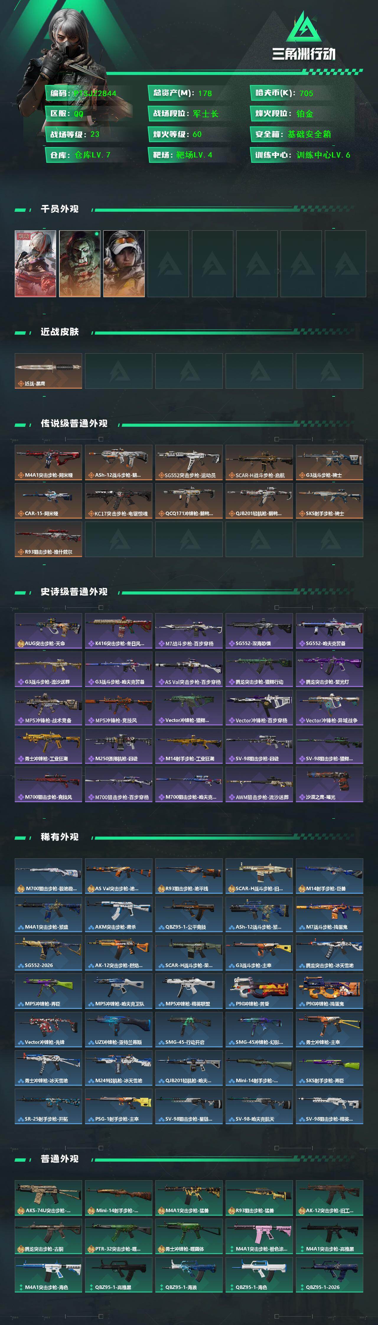 SJZCMW459132三角洲行动账号详情图2