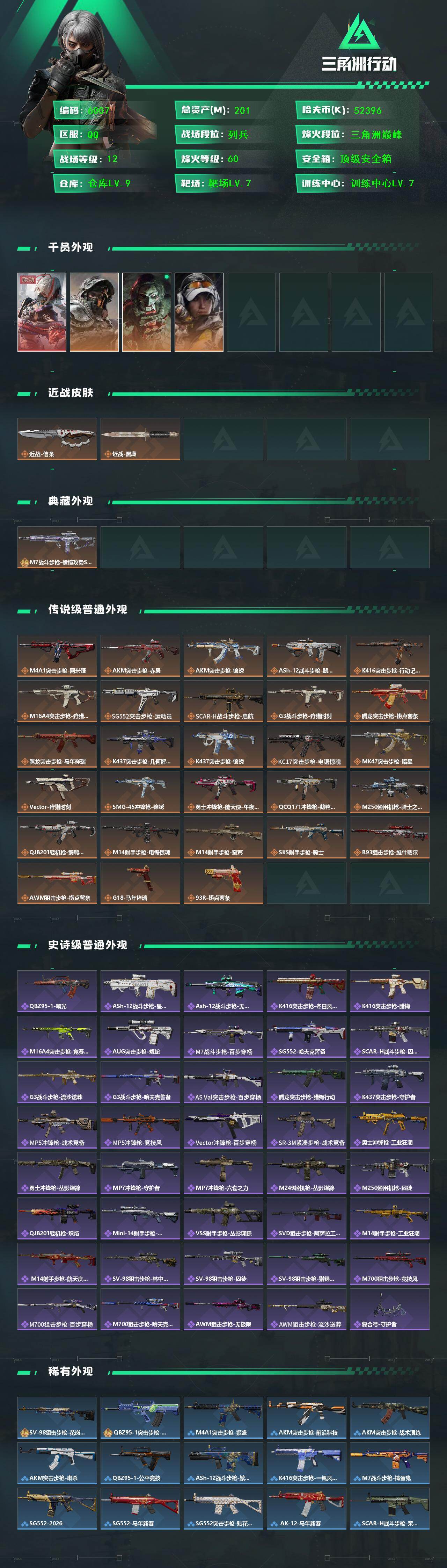 SJZCMW464877三角洲行动账号详情图2