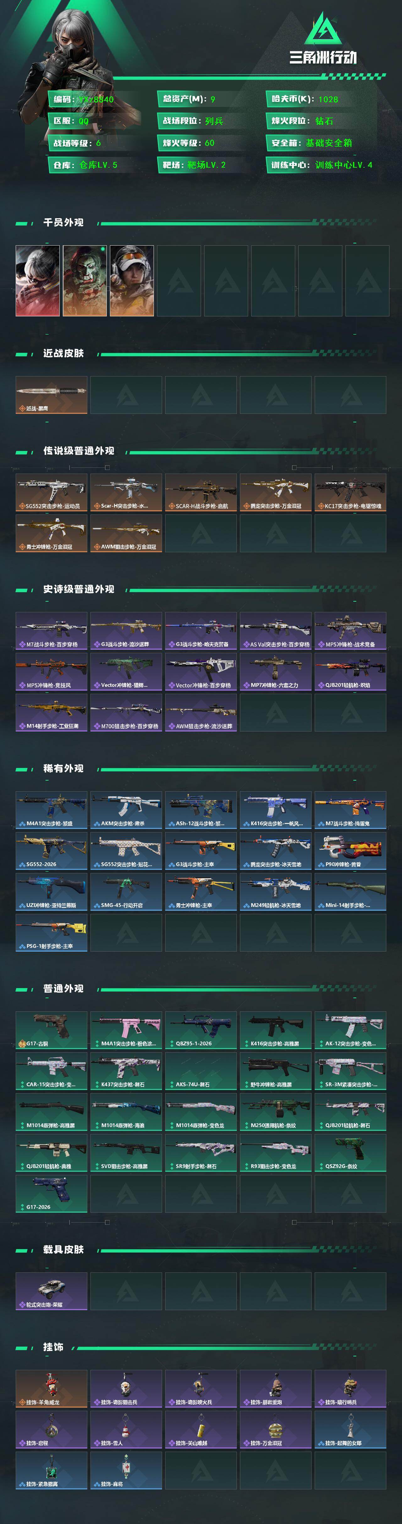 SJZCMW459725三角洲行动账号详情图2