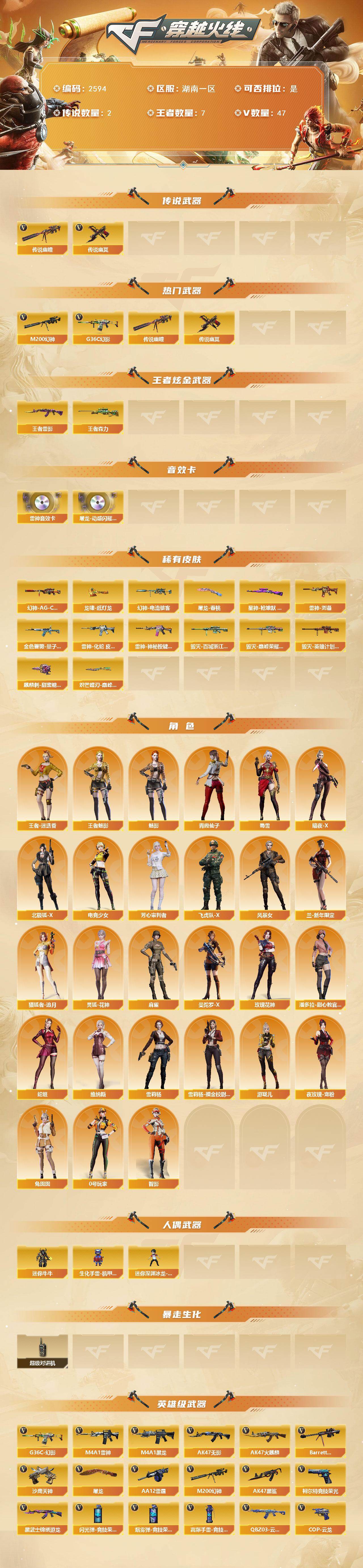 CFCMW453292穿越火线账号详情图2