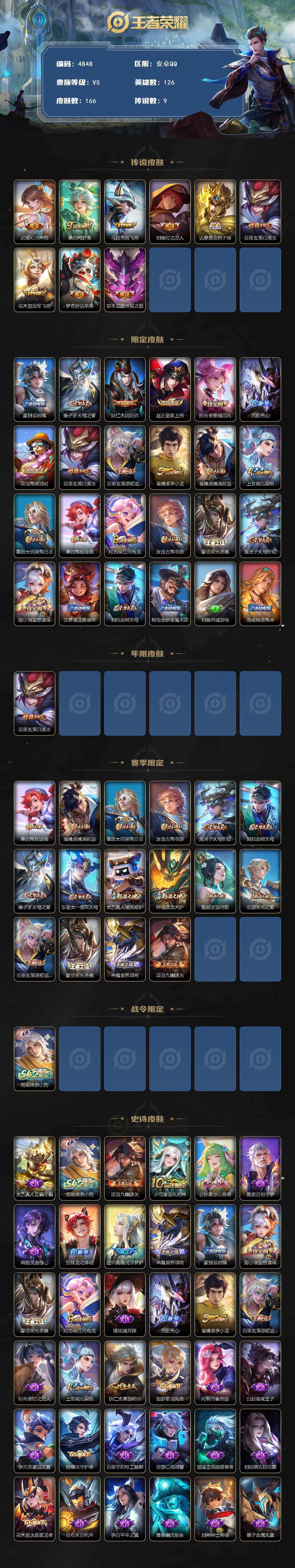 WZJZ4203474王者荣耀账号详情图2