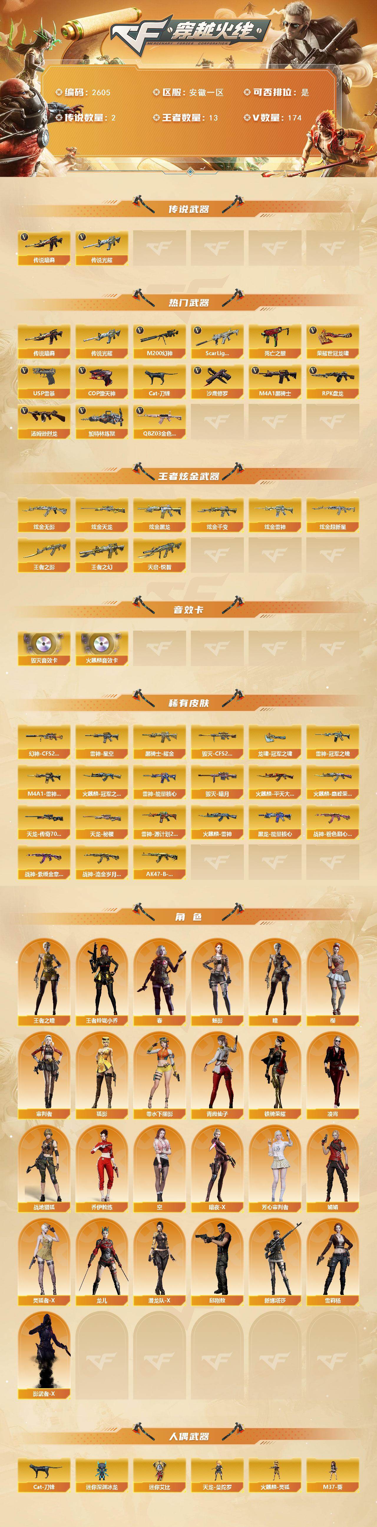 CFCMW453307穿越火线账号详情图2