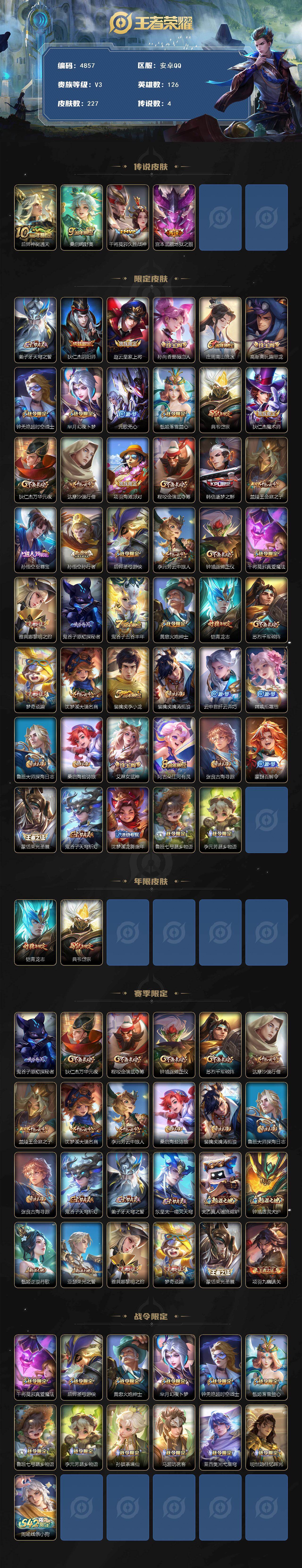 WZJZ4205502王者荣耀账号详情图2