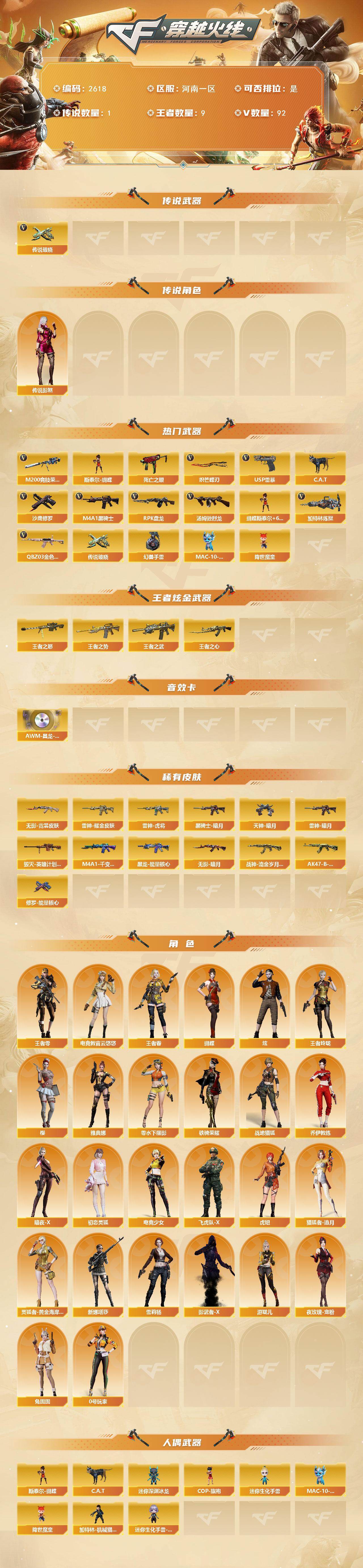 CFCMW453571穿越火线账号详情图2