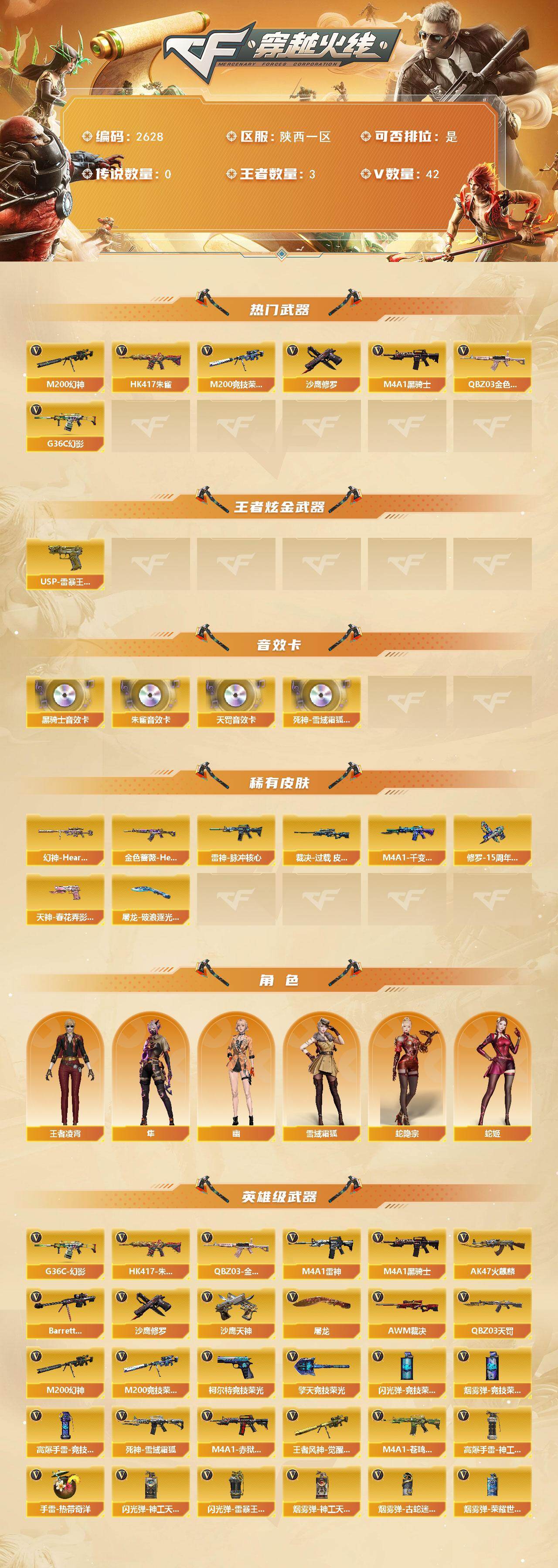 CFCMW453739穿越火线账号详情图2