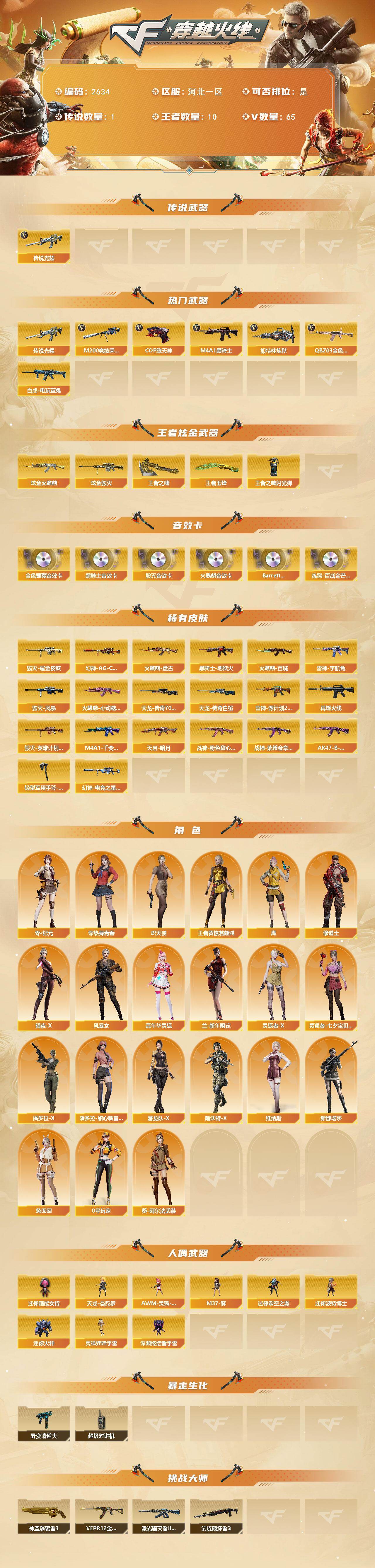 CFCMW453775穿越火线账号详情图2