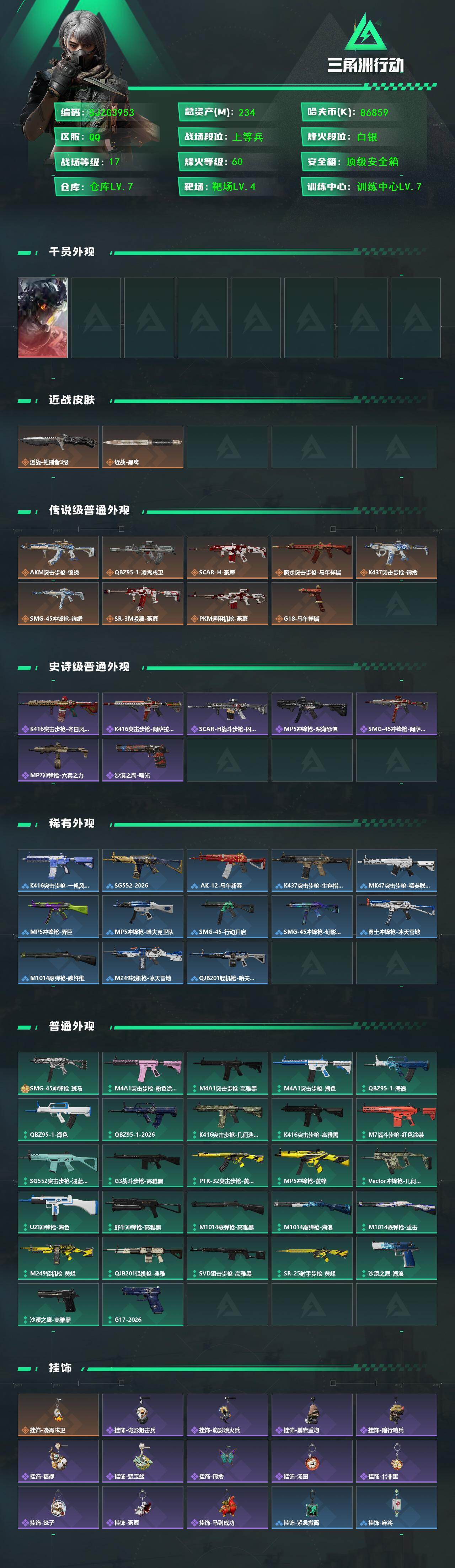 SJZEY457241三角洲行动账号详情图2