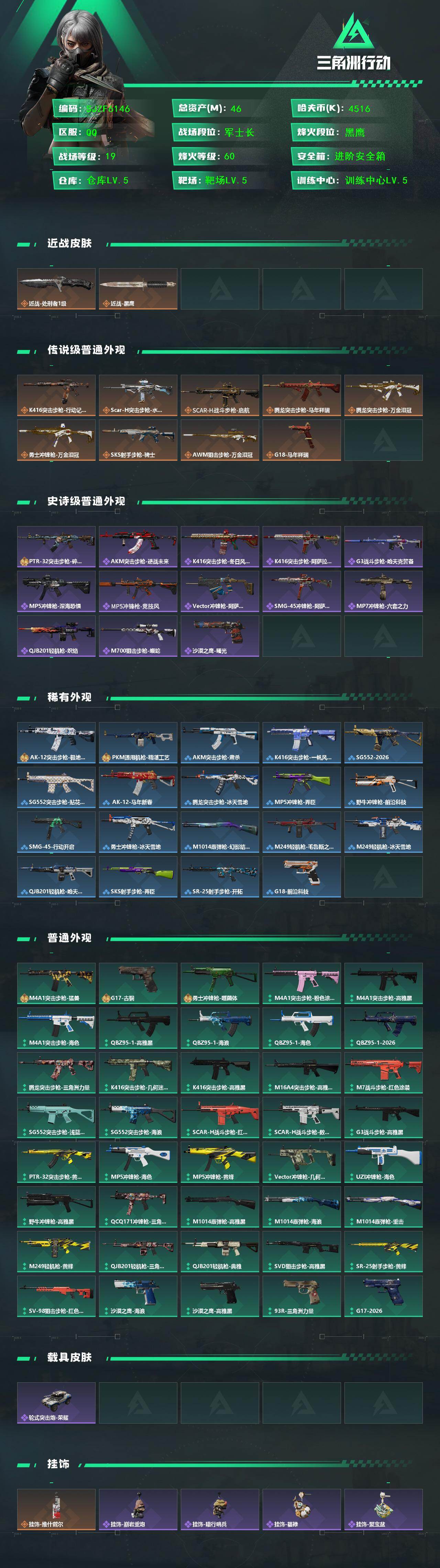 SJZEY457676三角洲行动账号详情图2