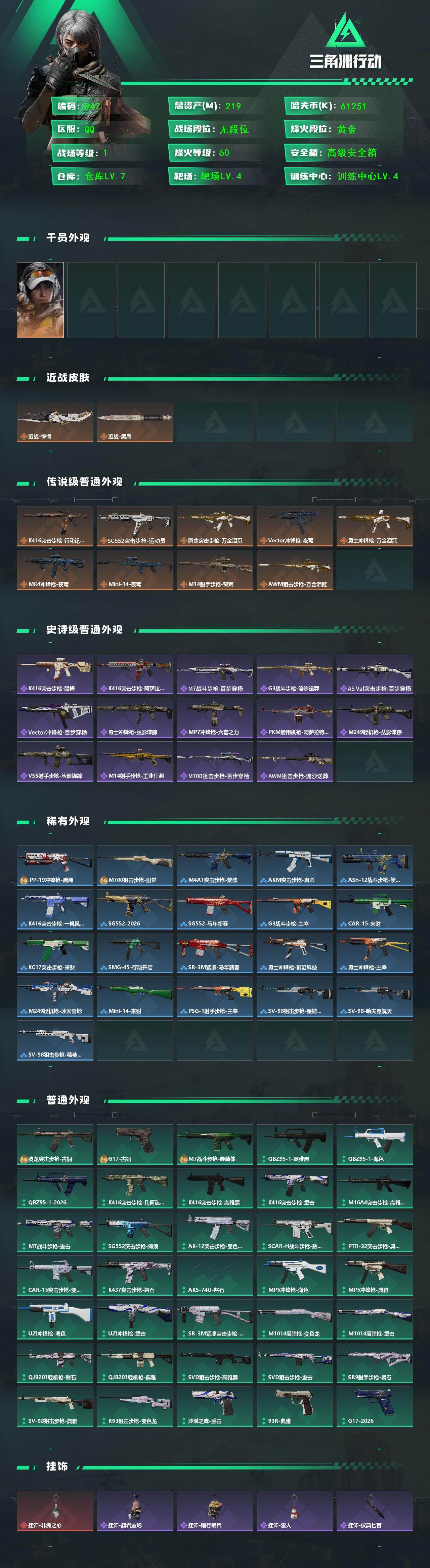 SJZCMW459739三角洲行动账号详情图2