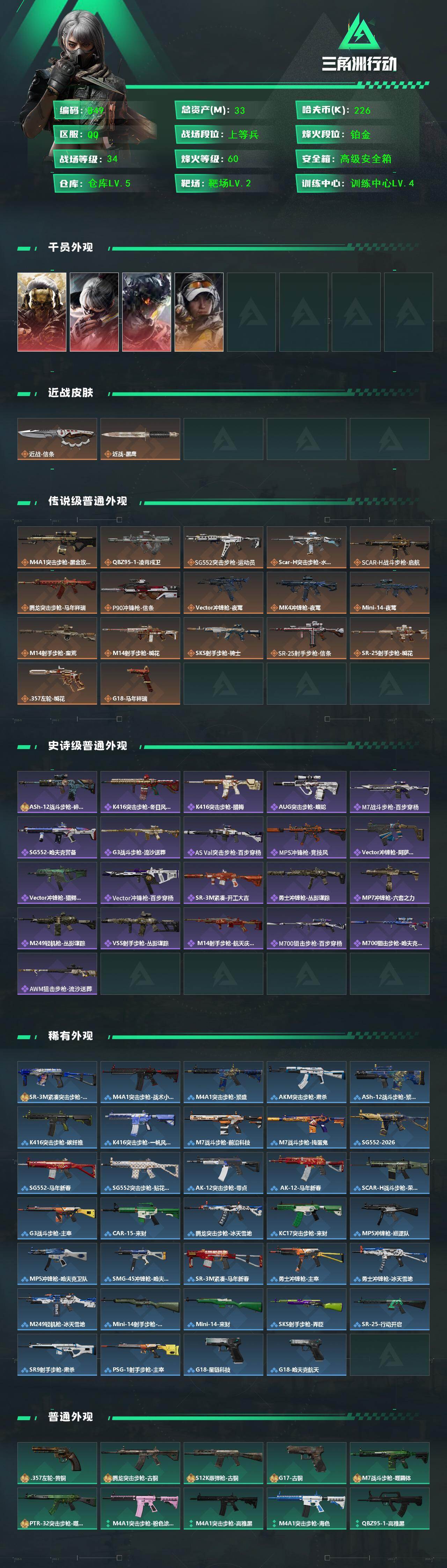 SJZCMW459769三角洲行动账号详情图2