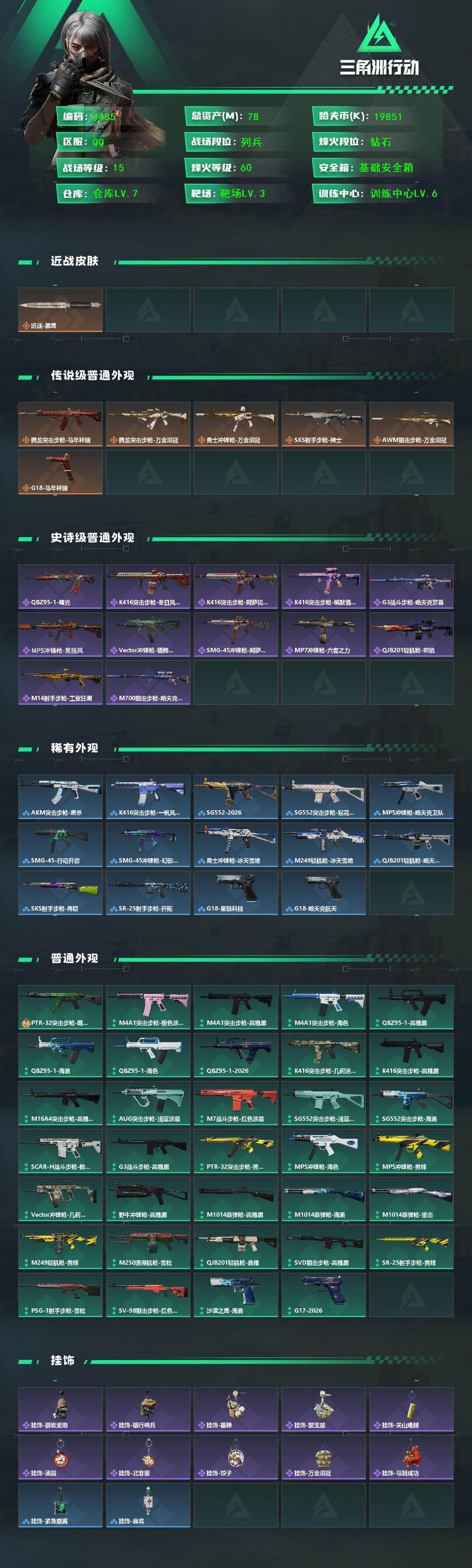 SJZQM460440三角洲行动账号详情图4