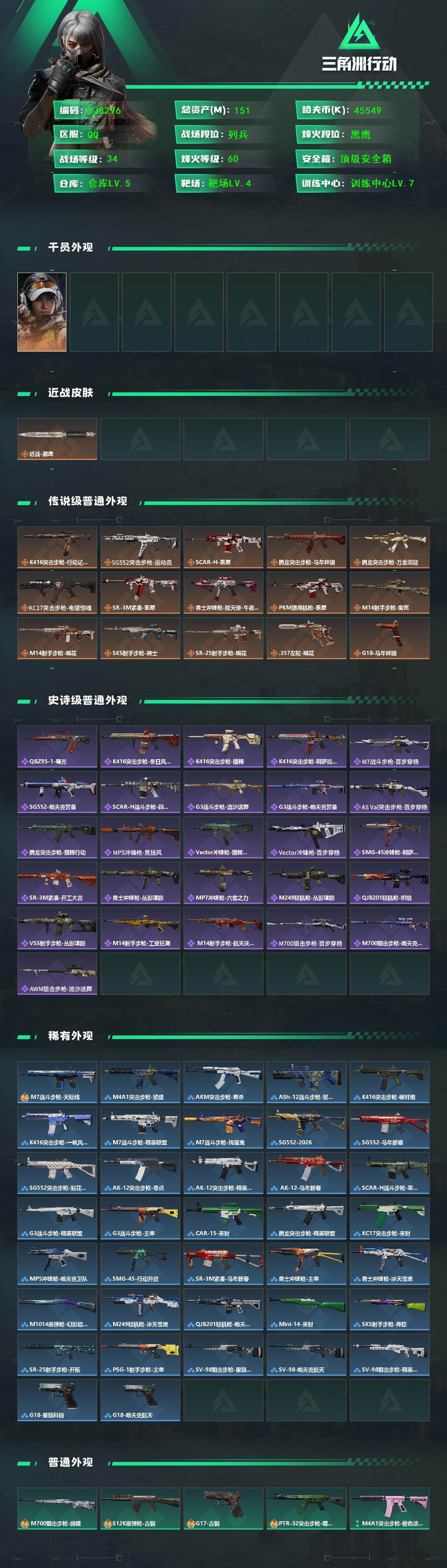 SJZEY457422三角洲行动账号详情图2