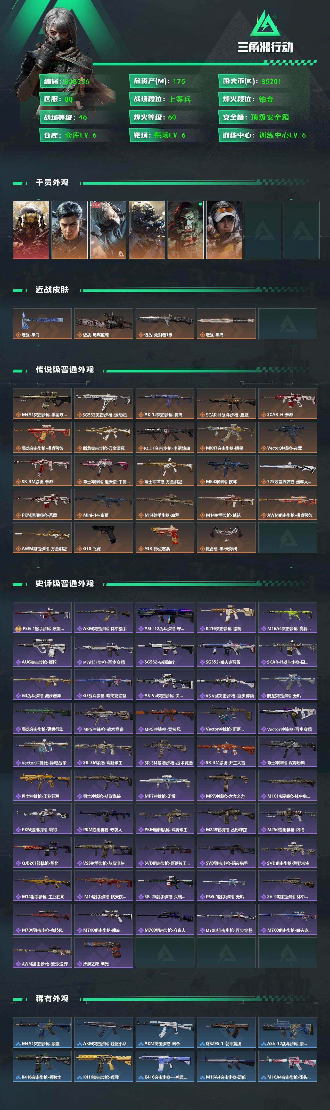 SJZQM457605三角洲行动账号详情图3