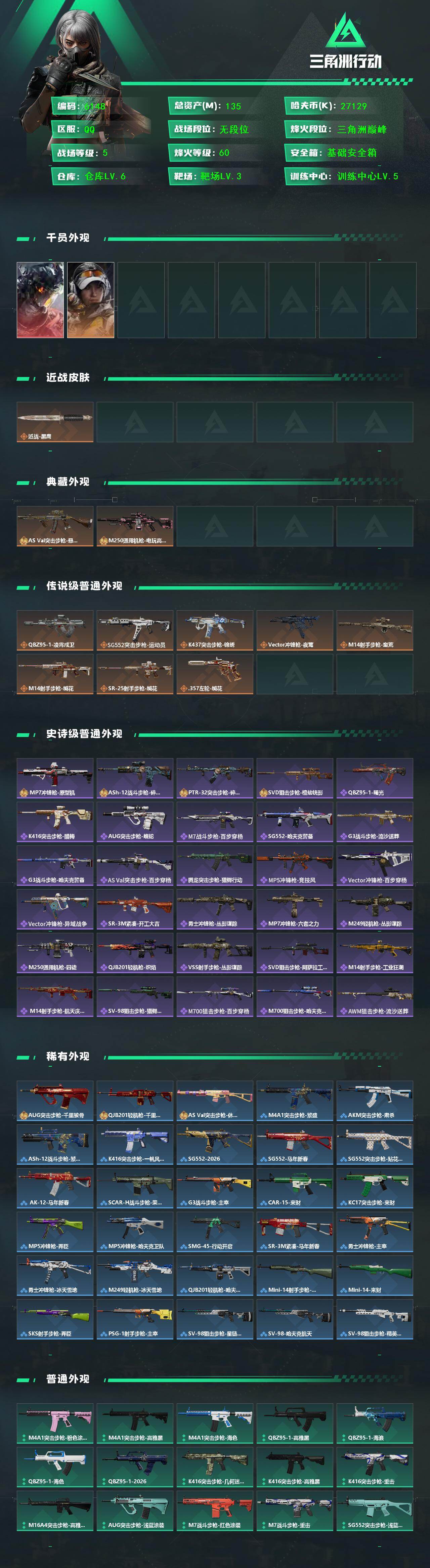 SJZCMW459861三角洲行动账号详情图2