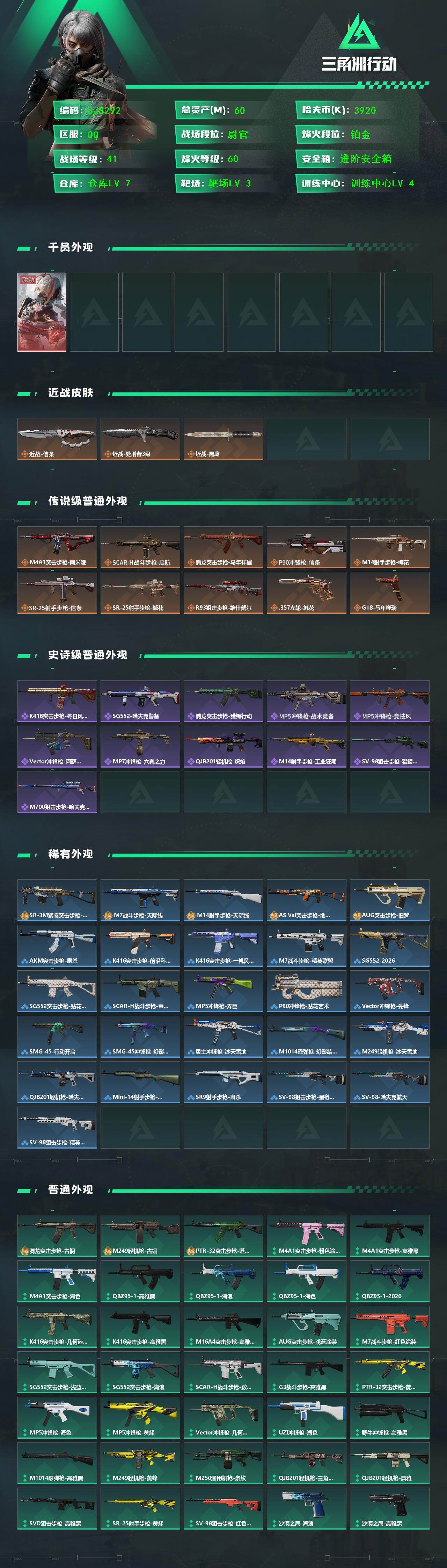 SJZEY457420三角洲行动账号详情图2