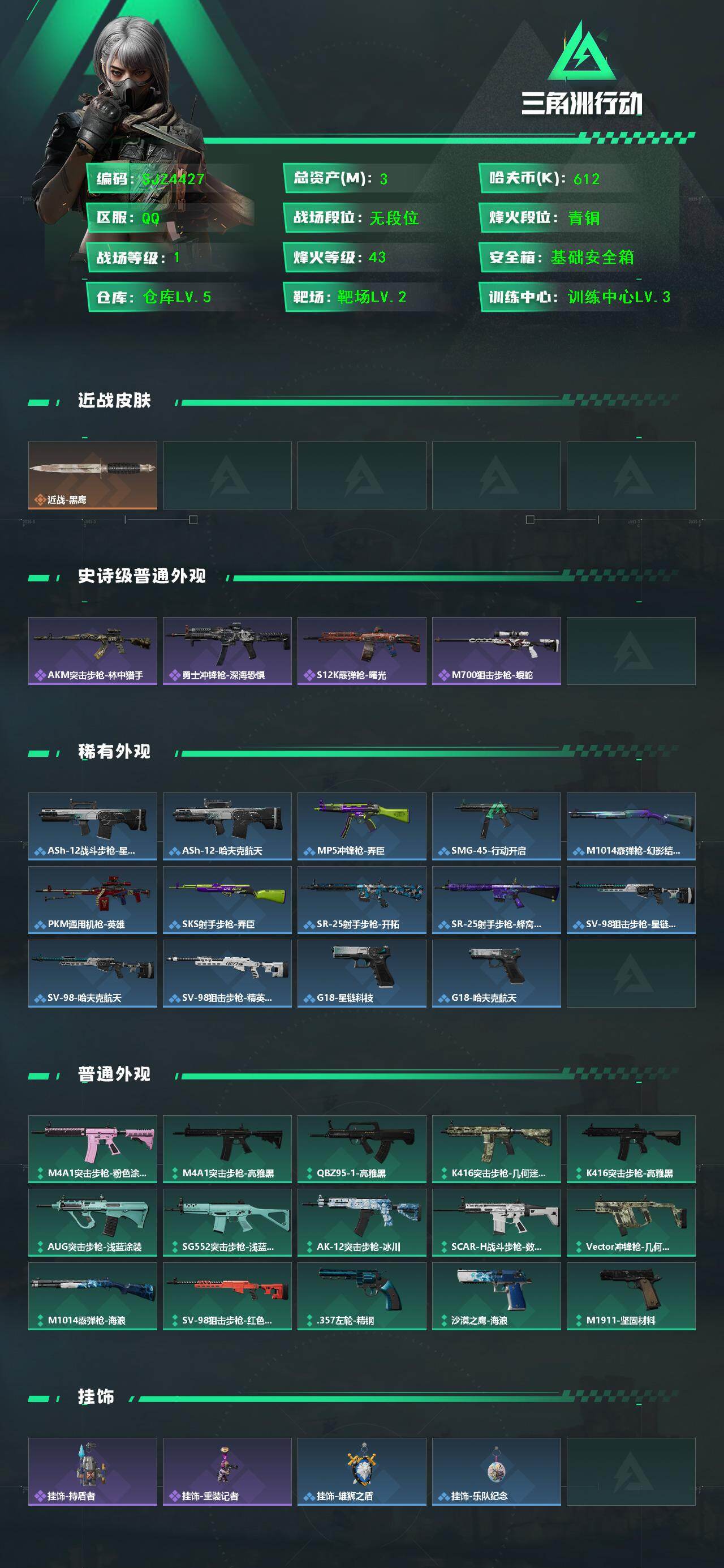 SJZEY457556三角洲行动账号详情图2