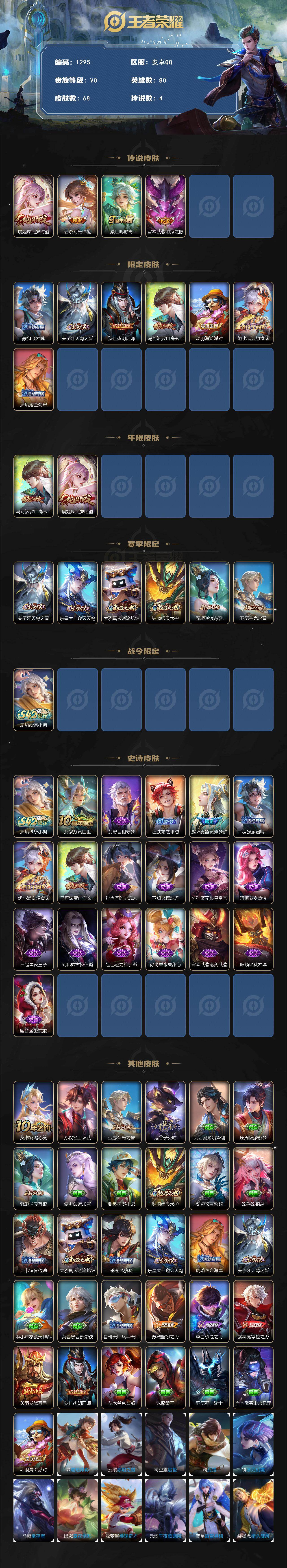 WZCMW4204510王者荣耀账号详情图2