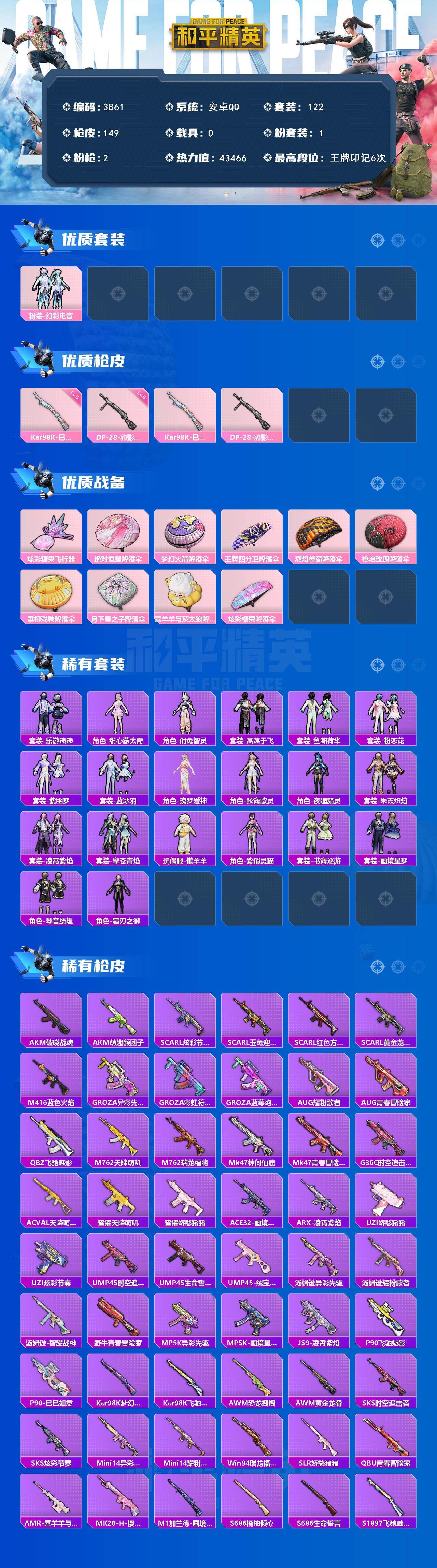 HPCMW4111771和平精英账号详情图2