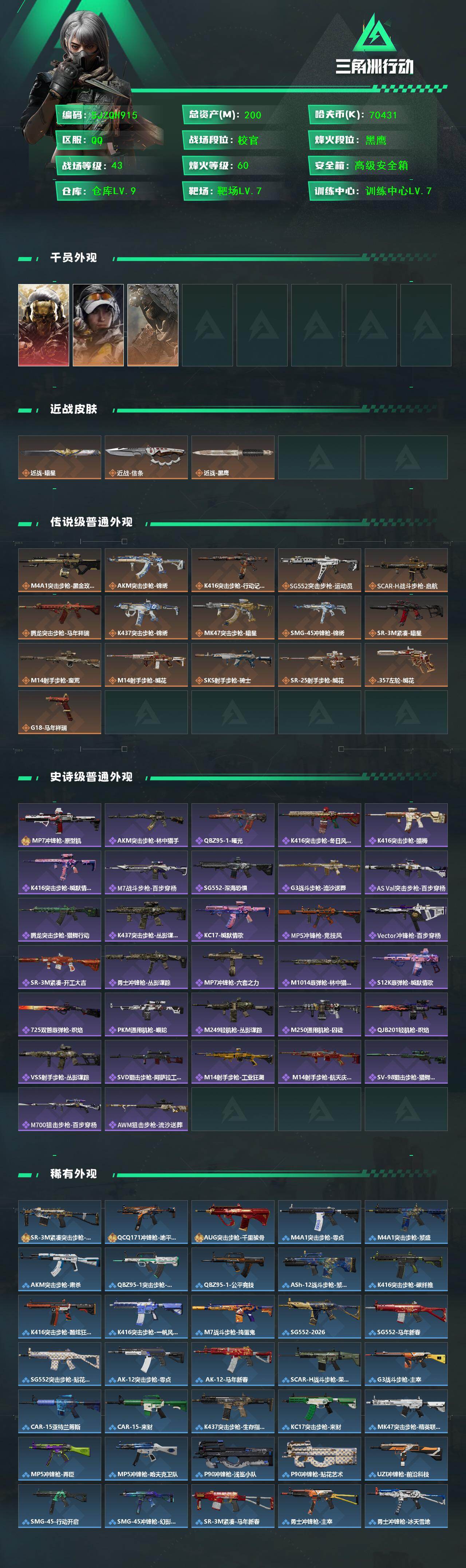 SJZEY457748三角洲行动账号详情图2