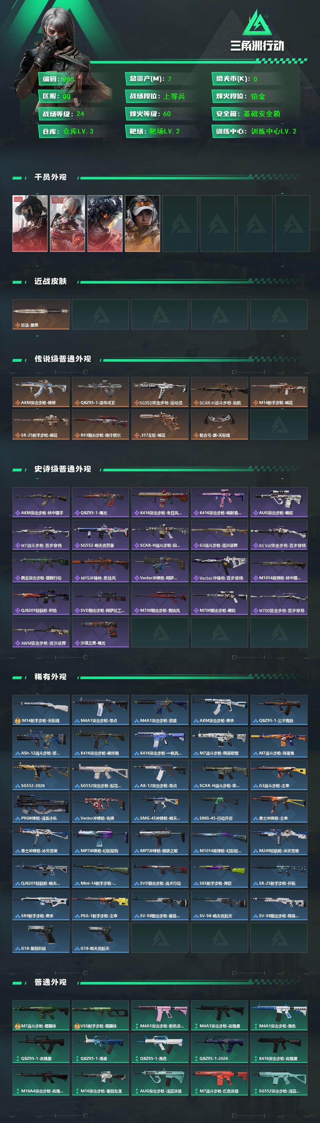 SJZCMW460161三角洲行动账号详情图2