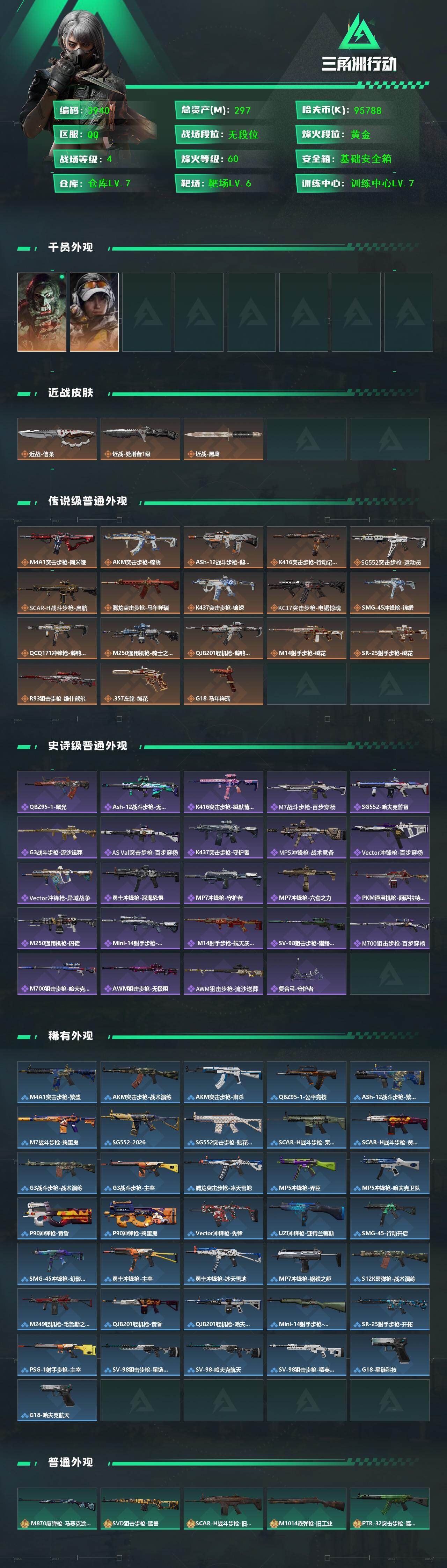 SJZQM467242三角洲行动账号详情图4 SJZQM467242三角洲行动账号详情图4