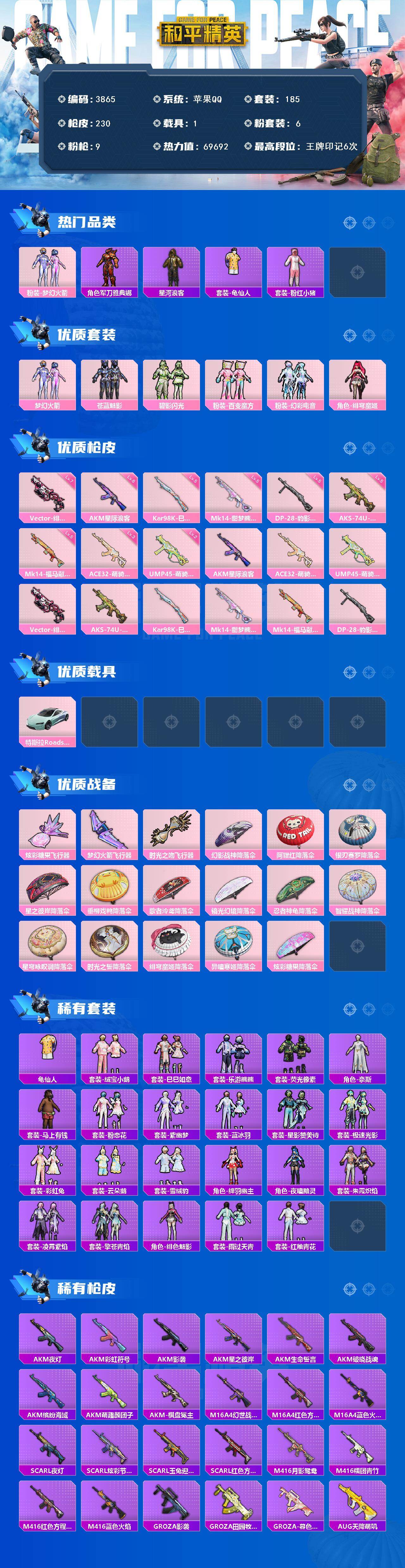 HPCMW4111784和平精英账号详情图2