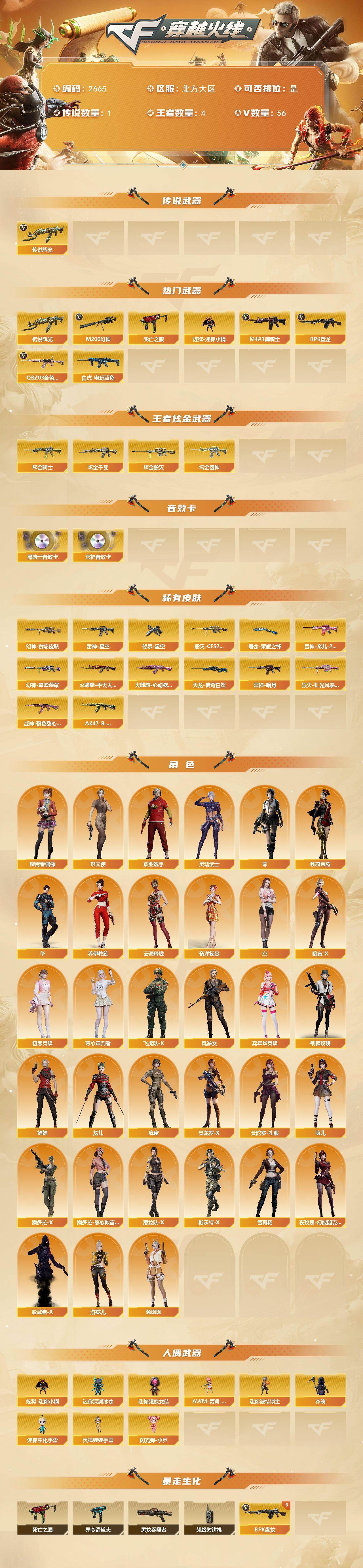 CFCMW454383穿越火线账号详情图2