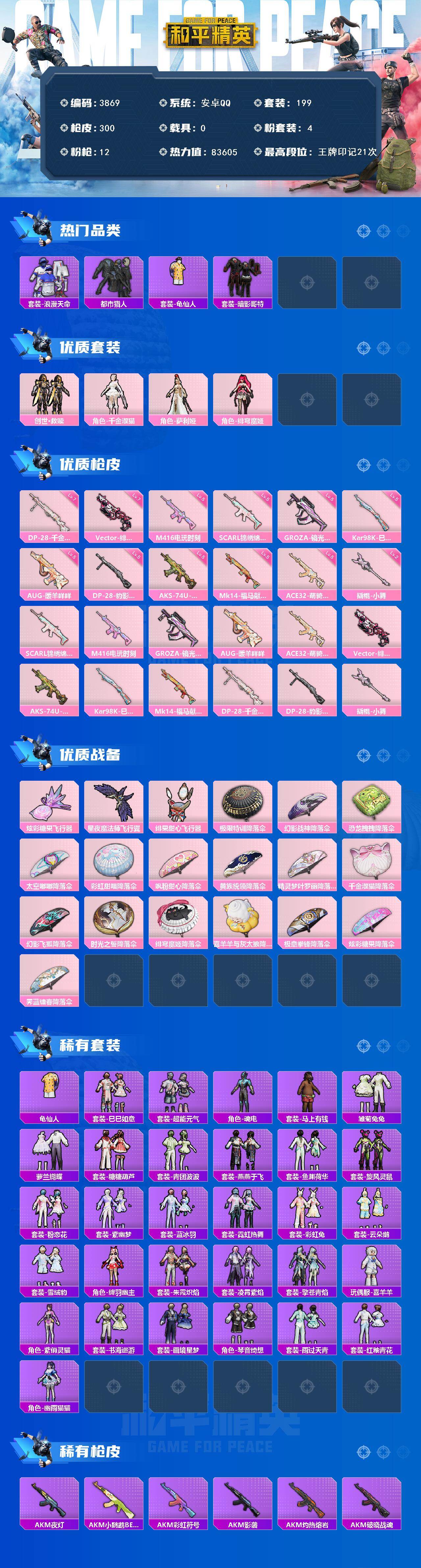 HPCMW4111807和平精英账号详情图2