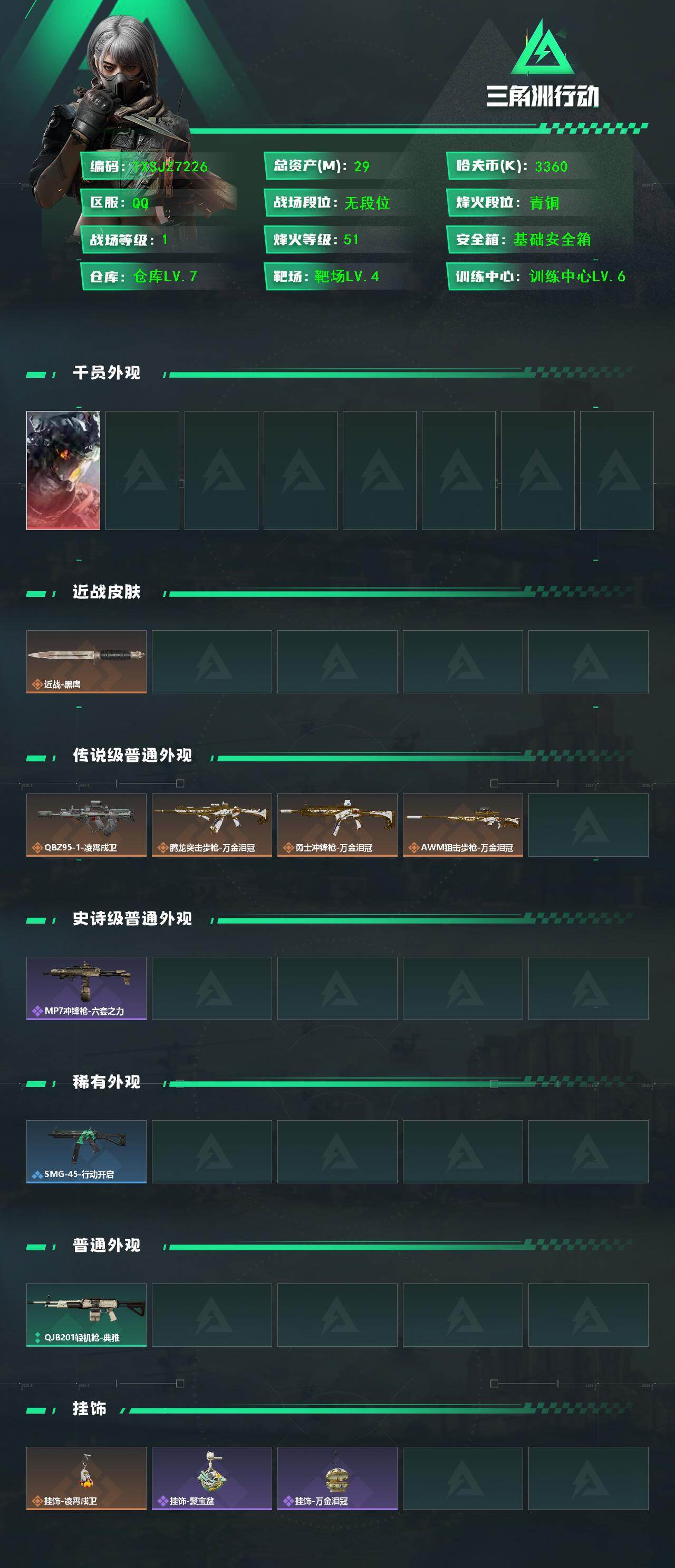 SJZCMW460451三角洲行动账号详情图2