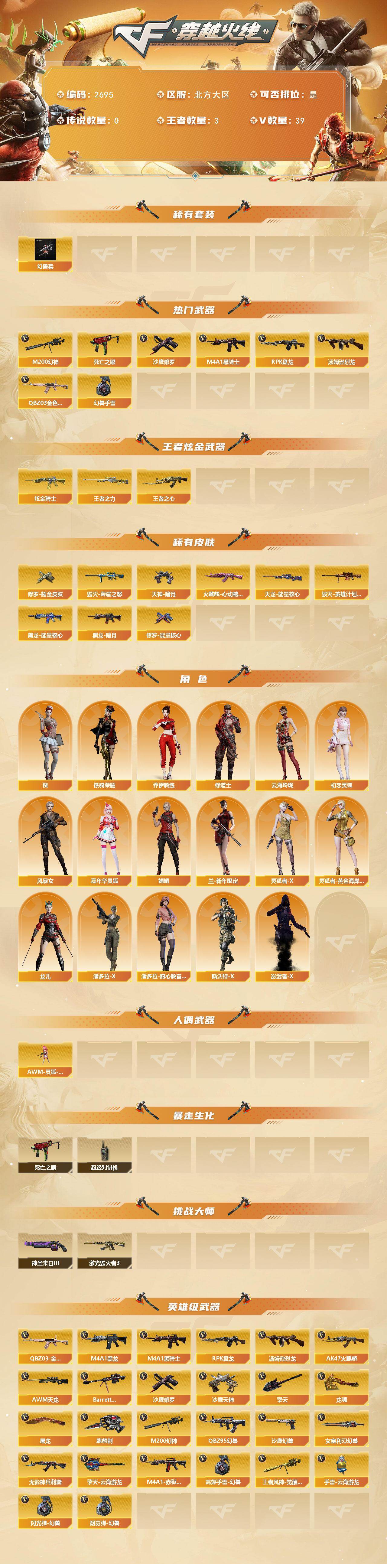 CFCMW454645穿越火线账号详情图2