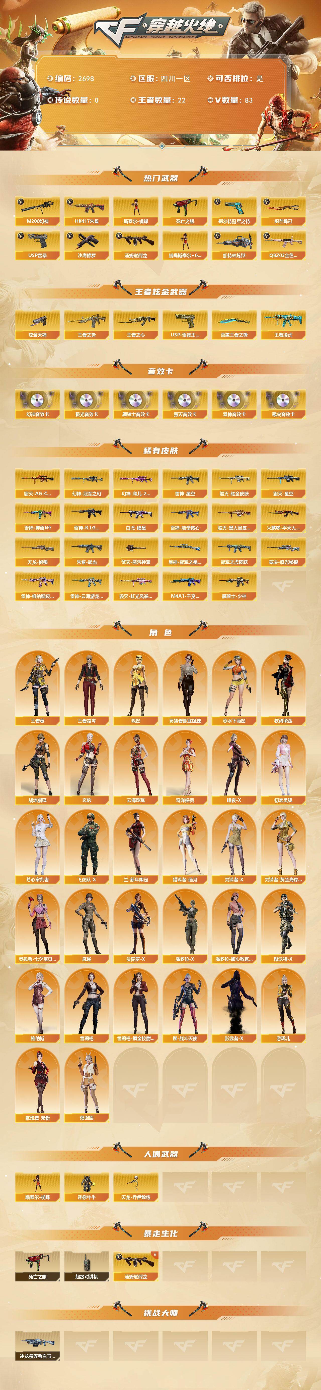 CFCMW454696穿越火线账号详情图2