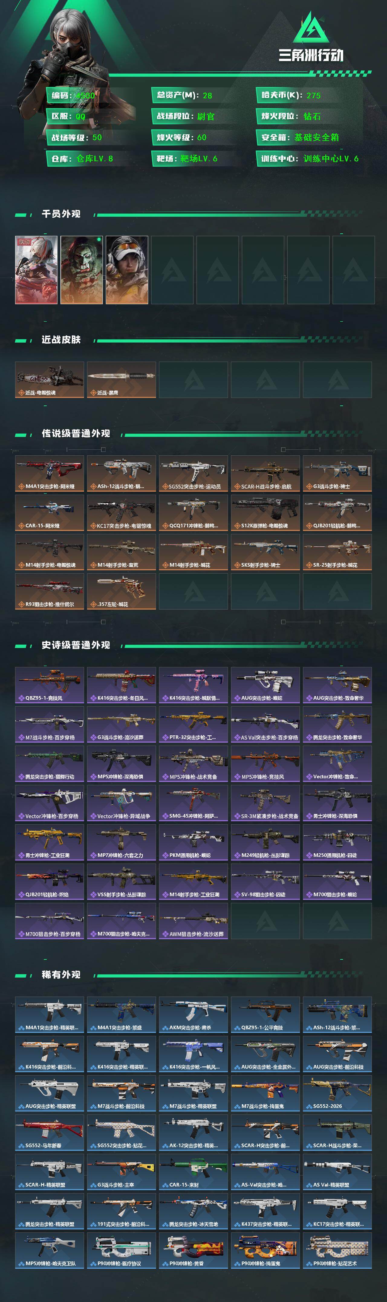 SJZQM462664三角洲行动账号详情图4 SJZQM462664三角洲行动账号详情图4