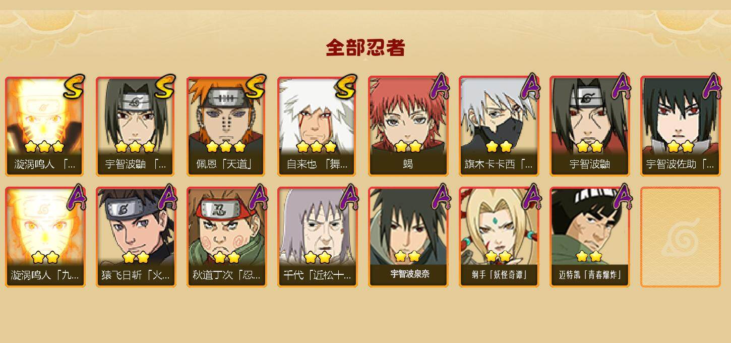 HYEY416874火影忍者账号详情图2 HYEY416874火影忍者账号详情图2