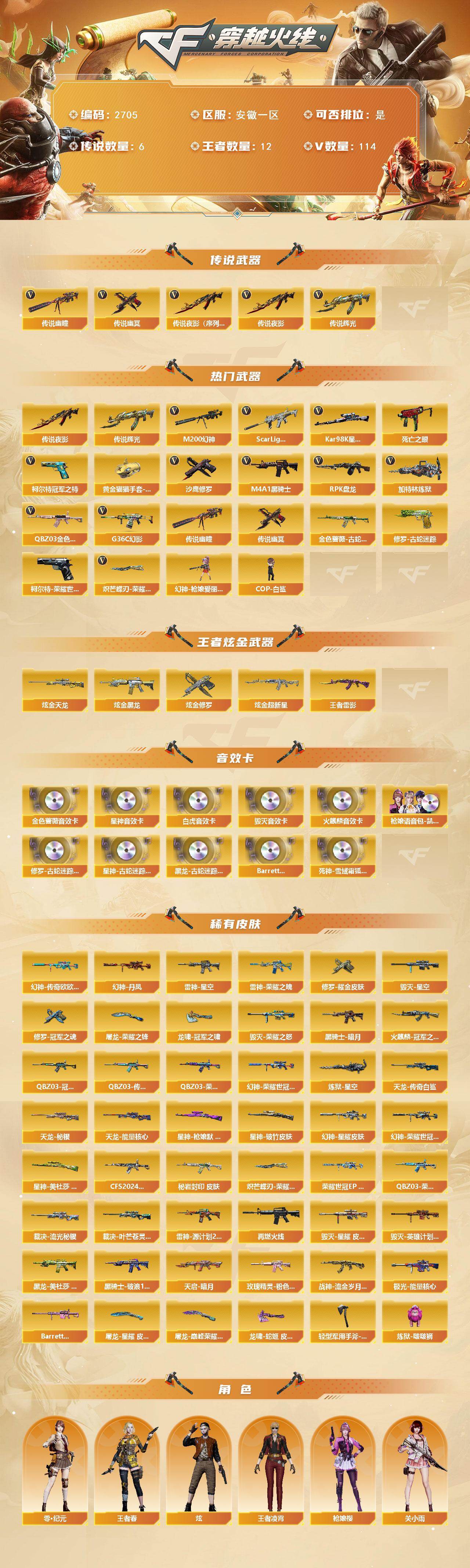 CFCMW454793穿越火线账号详情图2