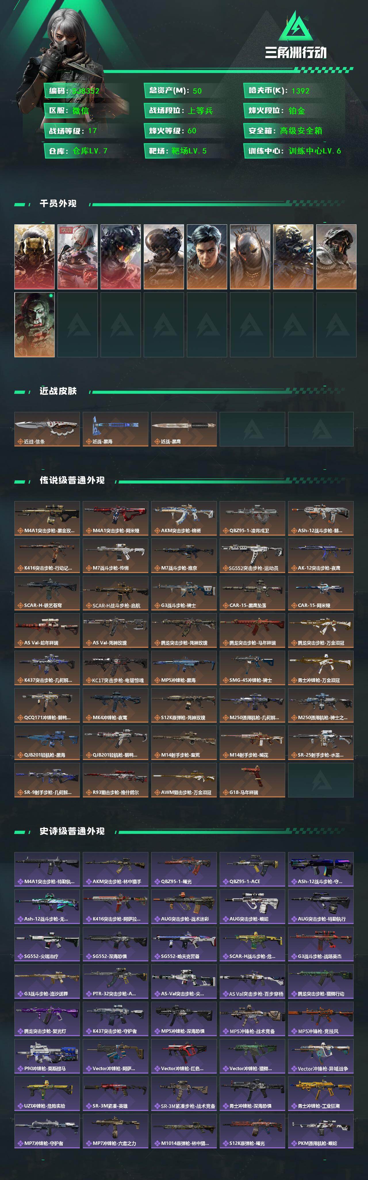 SJZEY458034三角洲行动账号详情图2