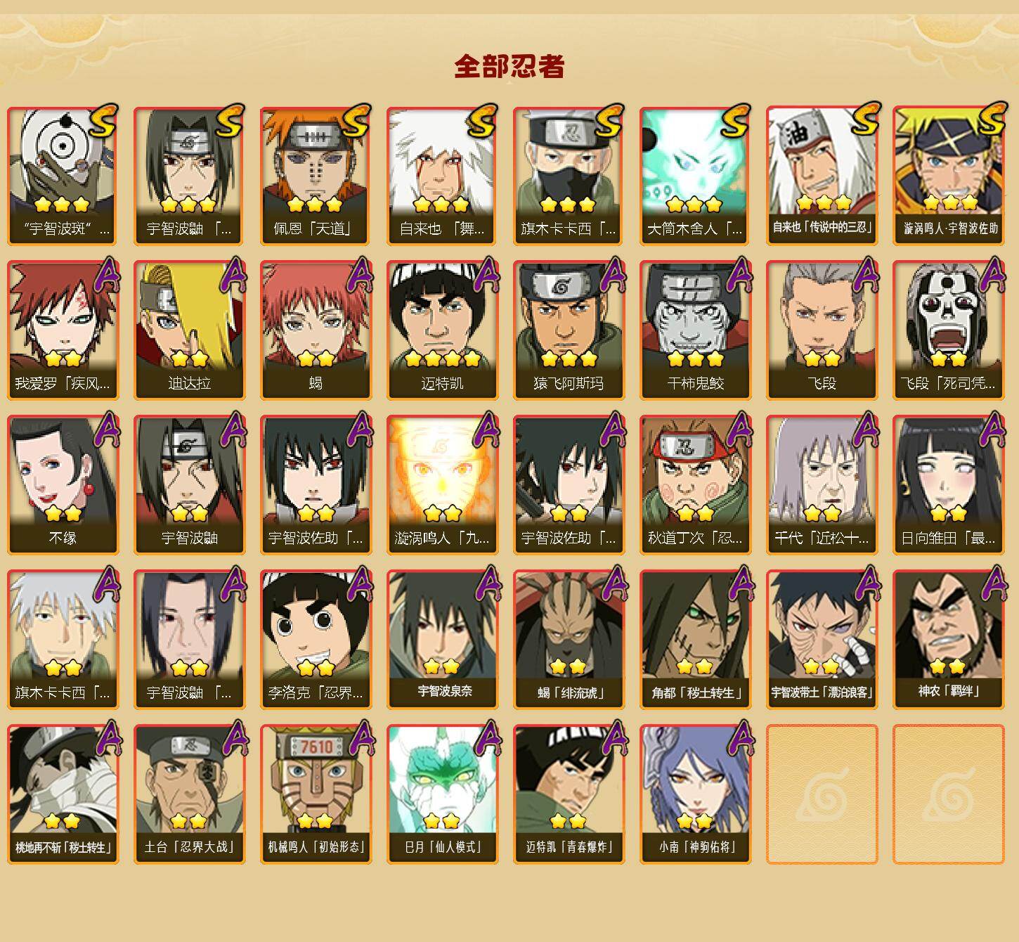 HYEY416881火影忍者账号详情图2 HYEY416881火影忍者账号详情图2