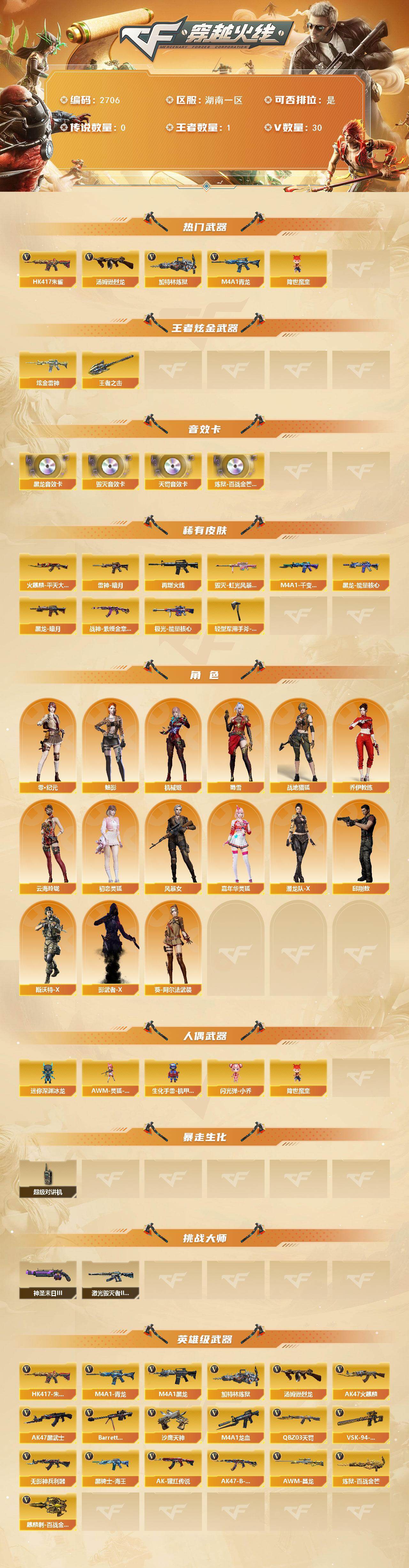 CFCMW454792穿越火线账号详情图2