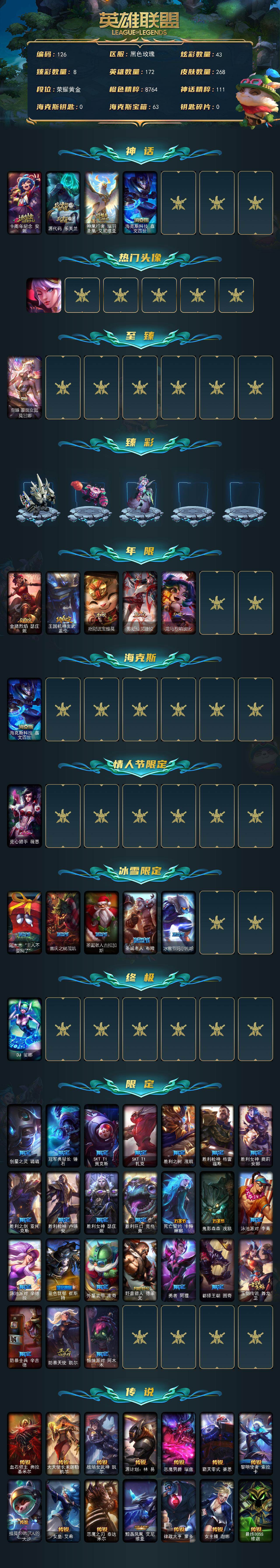 LOLCMW420746英雄联盟账号详情图2