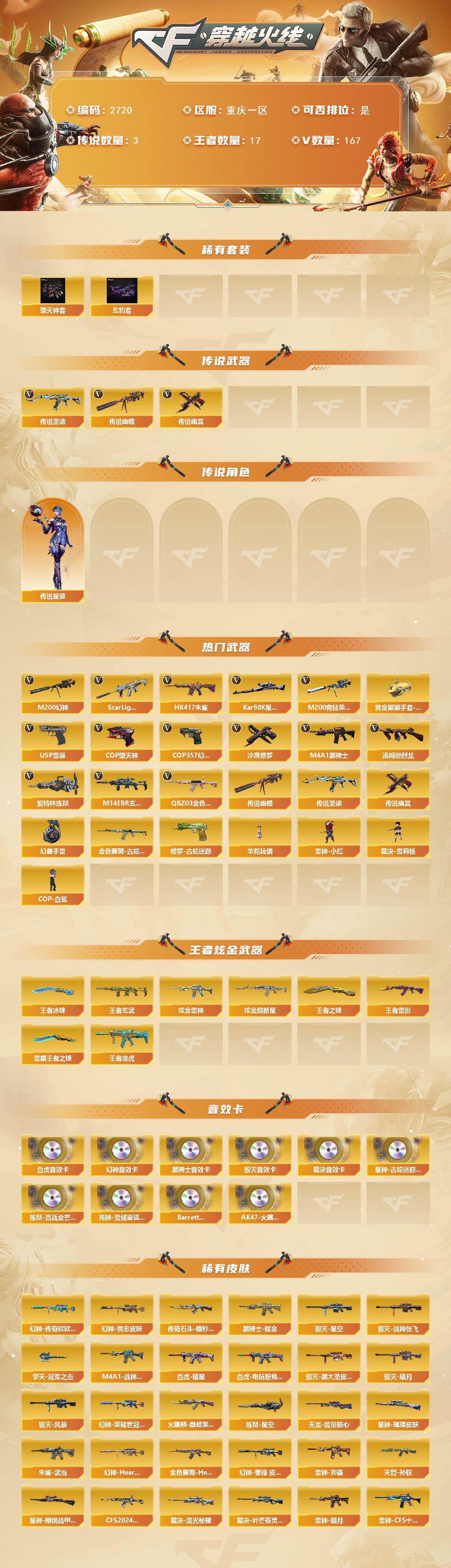 CFCMW454962穿越火线账号详情图2