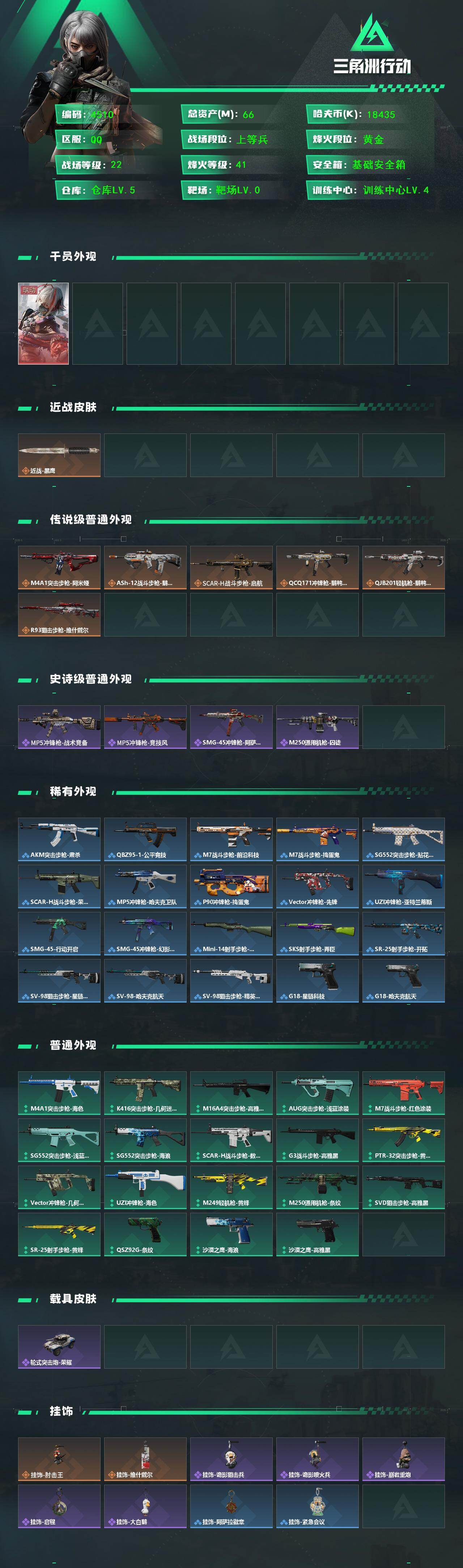 SJZQM462623三角洲行动账号详情图4 SJZQM462623三角洲行动账号详情图4