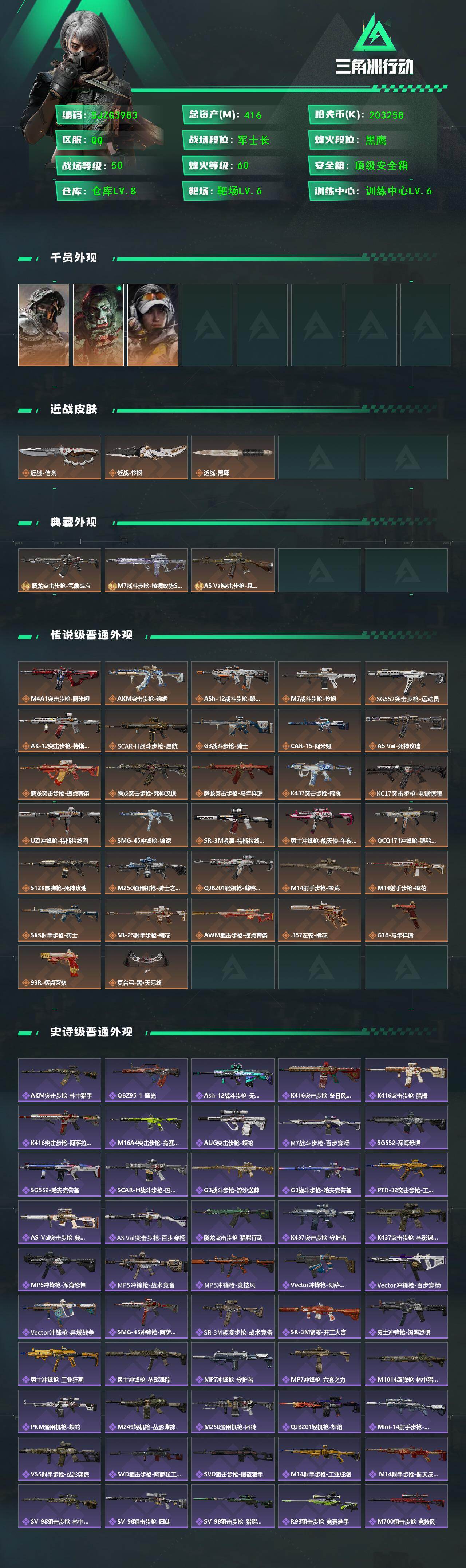 SJZEY458519三角洲行动账号详情图2