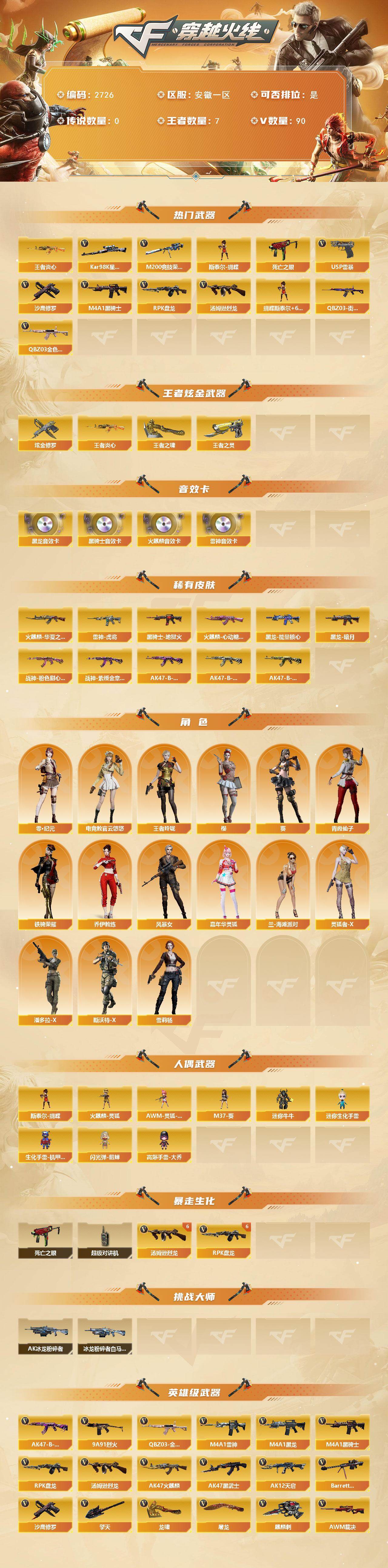 CFCMW455013穿越火线账号详情图2