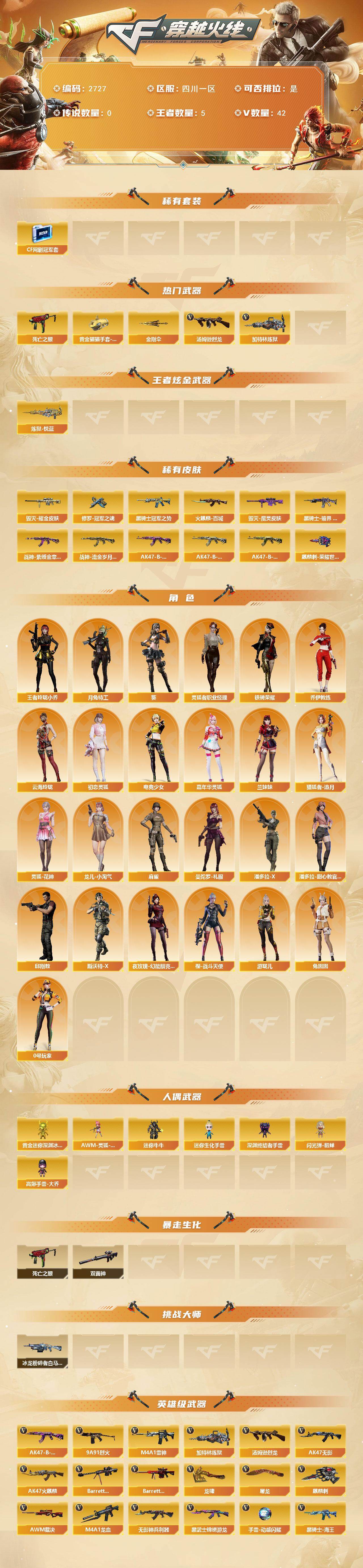 CFCMW455011穿越火线账号详情图2