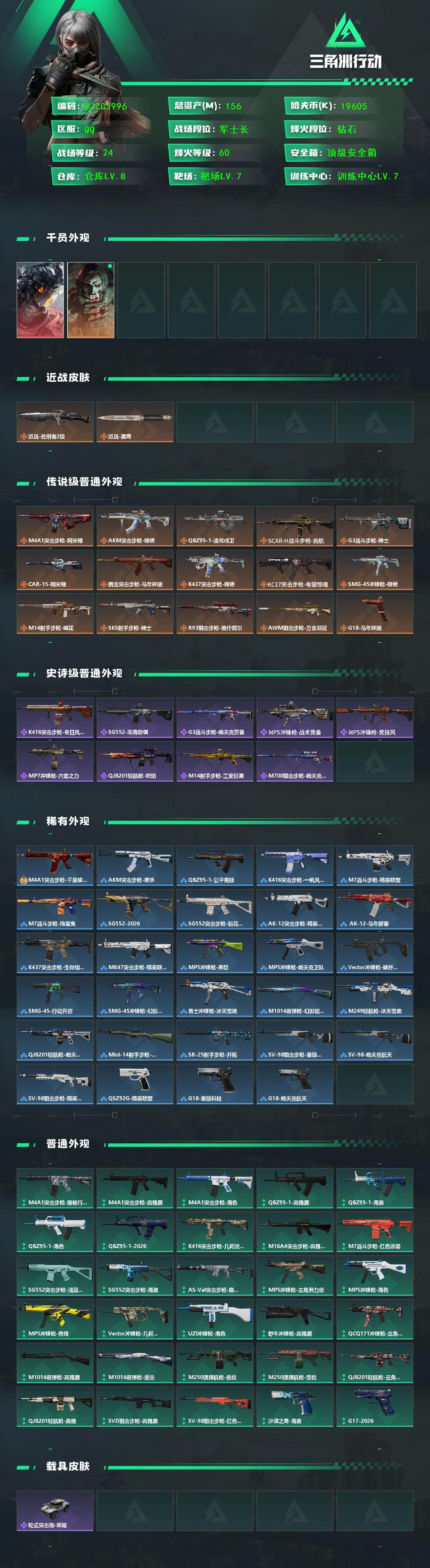 SJZQM458730三角洲行动账号详情图3