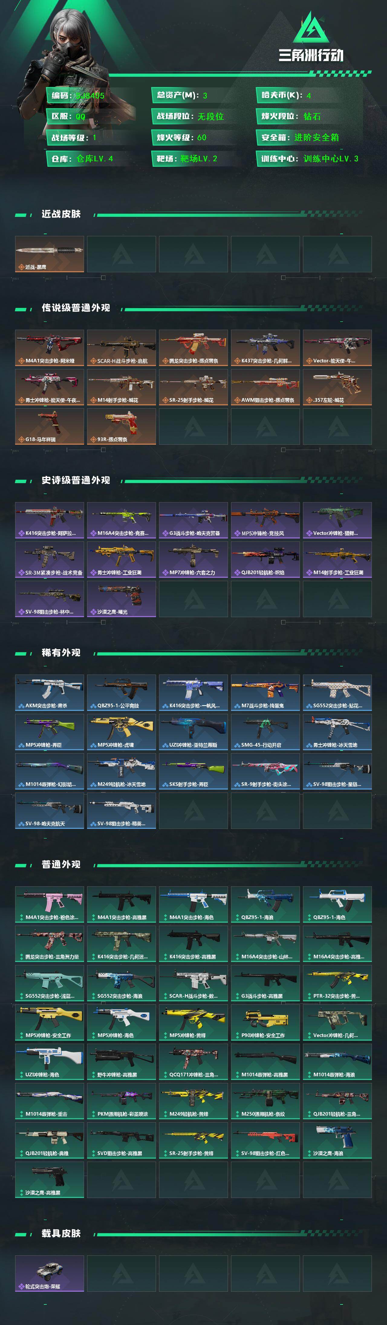 SJZEY459452三角洲行动账号详情图2